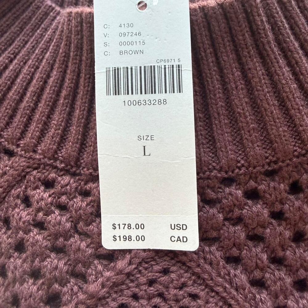 Anthropologie Sleeveless Mock-Neck Drop-Waist Sweater Midi Dress (sz L) 371 - Picture 7 of 9